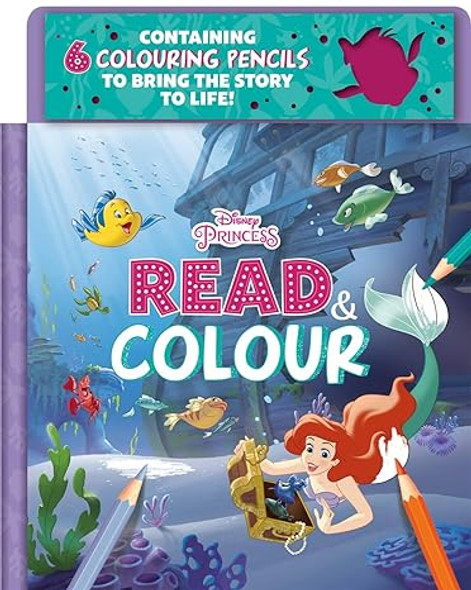 Disney Princess Ariel Read and Colour