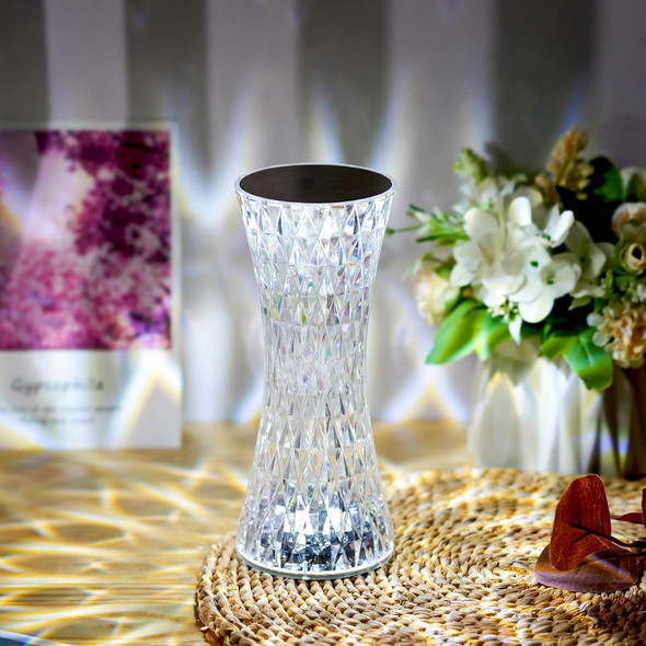 Elegant USB-Powered Crystal LED Table Lamp