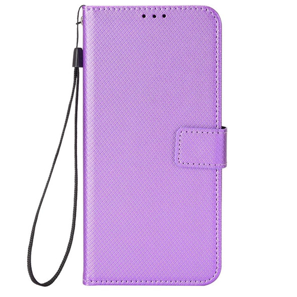 Blackview A95 Diamond Texture Leatherette Phone Case(Purple)