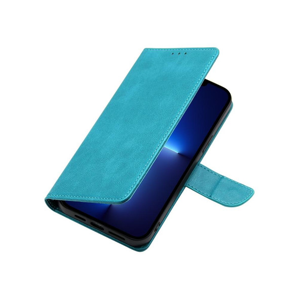 For Blackview A85 Calf Texture Buckle Flip Leatherette Phone Case(Blue)