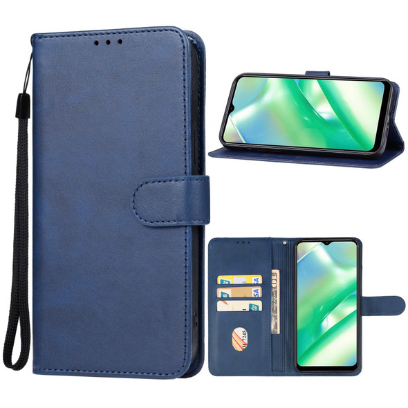 For Realme 10 Leatherette Phone Case(Blue)