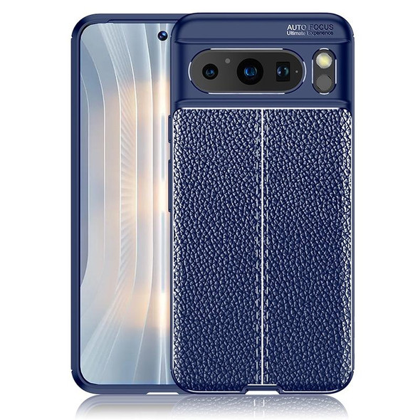 For Google Pixel 8 Pro Litchi Texture TPU Phone Case(Blue)