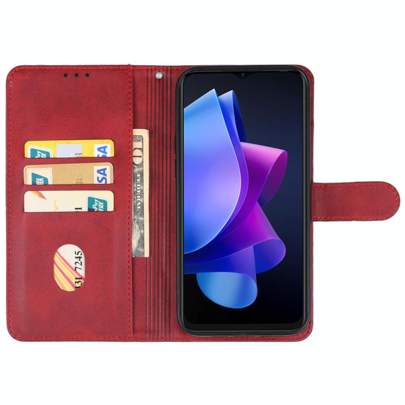 For Tecno Spark 10C Leatherette Phone Case(Red)