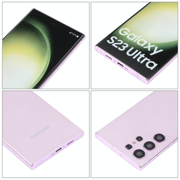 For Samsung Galaxy S23 Ultra 5G Color Screen Non-Working Fake Dummy Display Model(Lavender Purple)