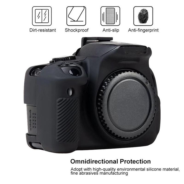 Soft Silicone Protective Case for Canon EOS 600D(Black)