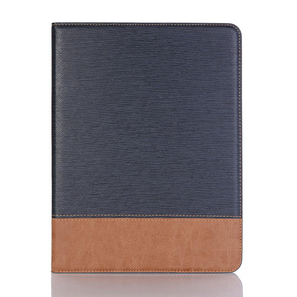 Cross Texture Horizontal Flip PU Leatherette Case for iPad Pro 11 inch (2018), with Holder & Card Slots & Wallet(Dark Blue)