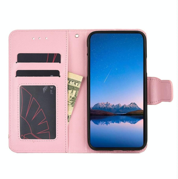 For Realme GT Neo5 SE Crystal Texture Leatherette Phone Case(Pink)