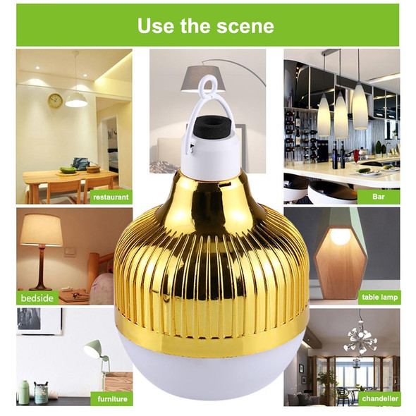 12W Smart Wireless Bluetooth Speaker Music Playing Dimmable LED Bulb , USB Charging with Remote Control & Hook(Colorful Light)