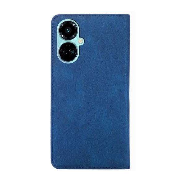 For Tecno Camon 19 / Camon 19 Pro Skin Feel Magnetic Horizontal Flip Leatherette Phone Case(Blue)