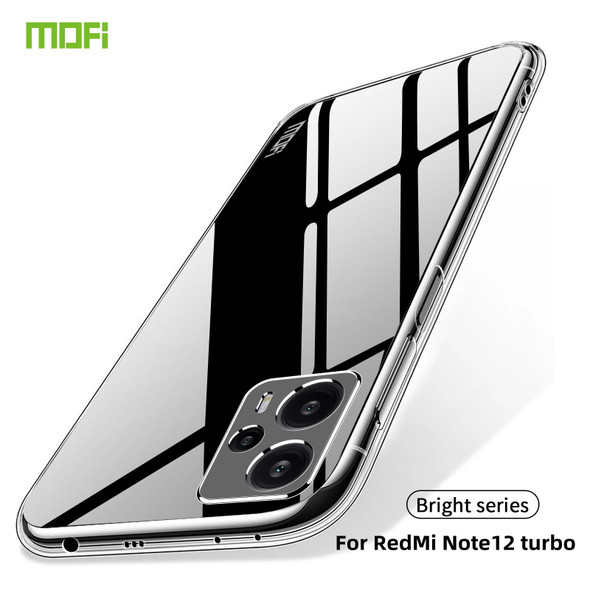 For Xiaomi Redmi Note 12 Turbo MOFI Ming Series Ultra-thin TPU Phone Case(Transparent)