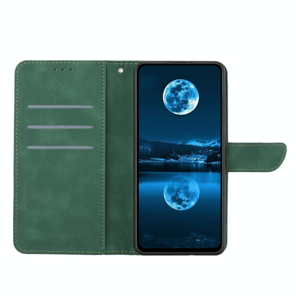 For Sony Xperia 10 V Stitching Embossed Leatherette Phone Case(Green)