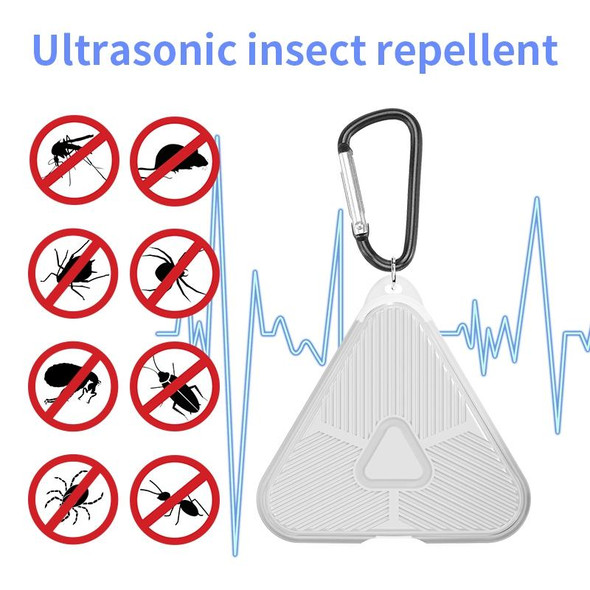 709 Outdoor Camping Ultrasonic Portable Mosquito Repeller(White)