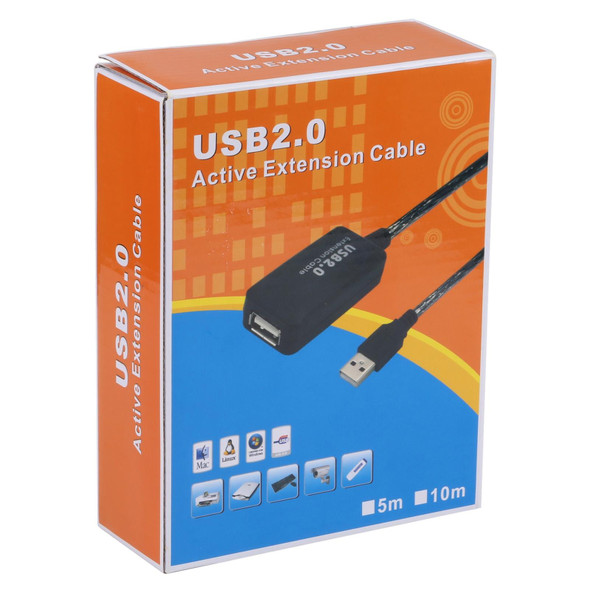 USB 2.0 Active Extension Cable, Length: 20m