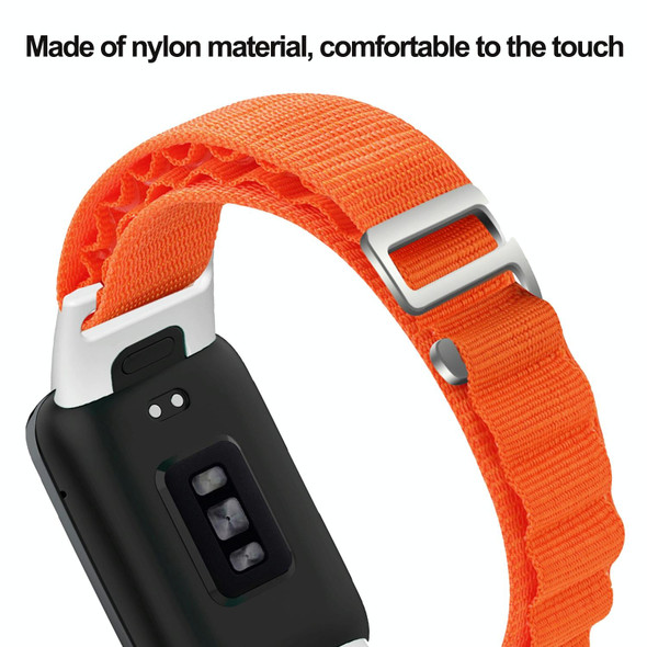 For Xiaomi Mi Band 7 Pro Loop Nylon Watch Band(Orange)