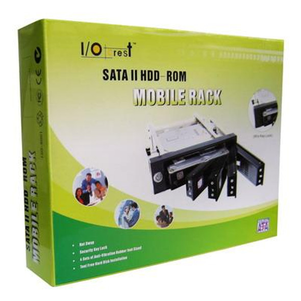 3.5 inch Serial II Hard Driver HDD-ROM Mobile Rack(Black)