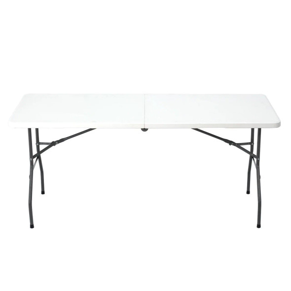 Home Vive - Econo Plastic Folding Table In White