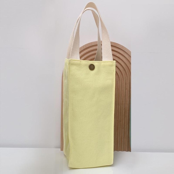Canvas Thermos Cup Protective Cover Universal Water Bottle Tote Bag Water, Specification: Light Yellow