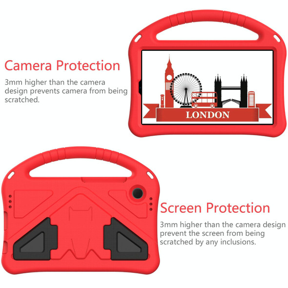 For Samsung Galaxy Tab A9 8.0 2023 EVA Shockproof Tablet Case with Holder(Red)