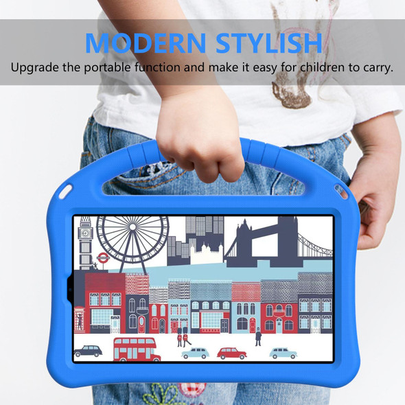 For Samsung Galaxy Tab A9 8.0 2023 EVA Shockproof Tablet Case with Holder(Blue)