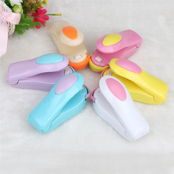 2 PCS Portable Mini Heat Sealing Machine Packing Plastic Bag Impulse Sealer(White)