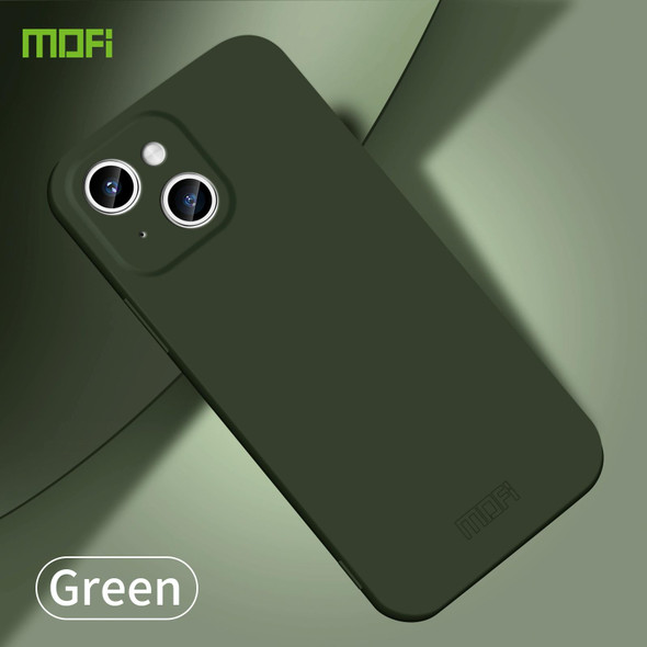 For iPhone 14 Plus MOFI Qin Series Skin Feel All-inclusive PC Phone Case(Green)