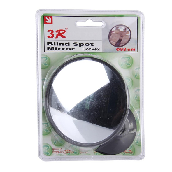 3R-098 Car Blind Spot Rear View Wide Angle Mirror, Diameter: 9.8cm(Black)