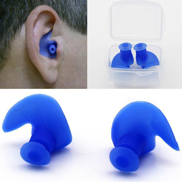 2 Pair Soft Ear Plugs Environmental Silicone Waterproof Dust-Proof Earplugs Diving Water Sports Swimming Accessories(Black)