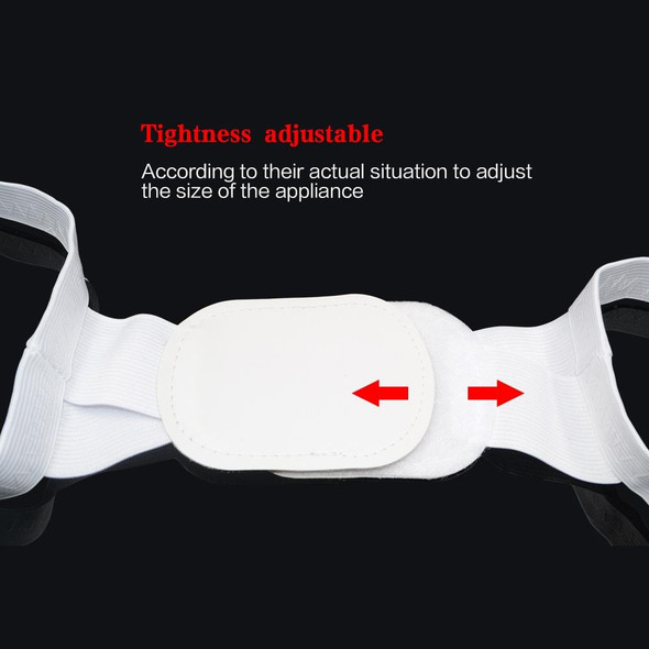 Adjustable Women Back Posture Corrector Shoulder Support Brace Belt Health Care Back Posture Belt, Size:M(White)