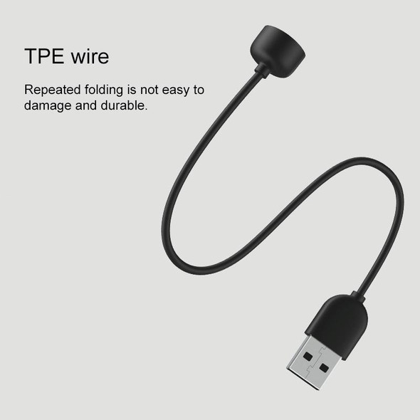 Original Xiaomi Bracelet USB Magnetic Attraction Charging Cable for Xiaomi Mi Band 5 / 6 / 7(Black)