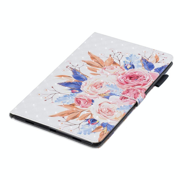 3D Horizontal Flip Leatherette Case with Holder & Card Slots For Galaxy Tab A 10.5(Sun Flower)