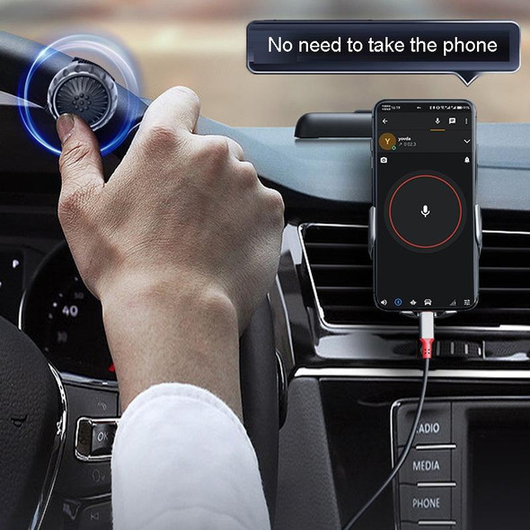 For ZELLO Wireless Bluetooth Push Button Car Riding Transmitter(Black)