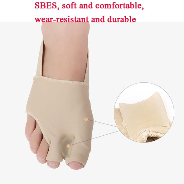 1 Pair Two Toes Split Toe Guard Foot Cover Toe Separation Thumb Varus Correction Foot Cover,Style: Inner Package Gray, Size: L (40-45)