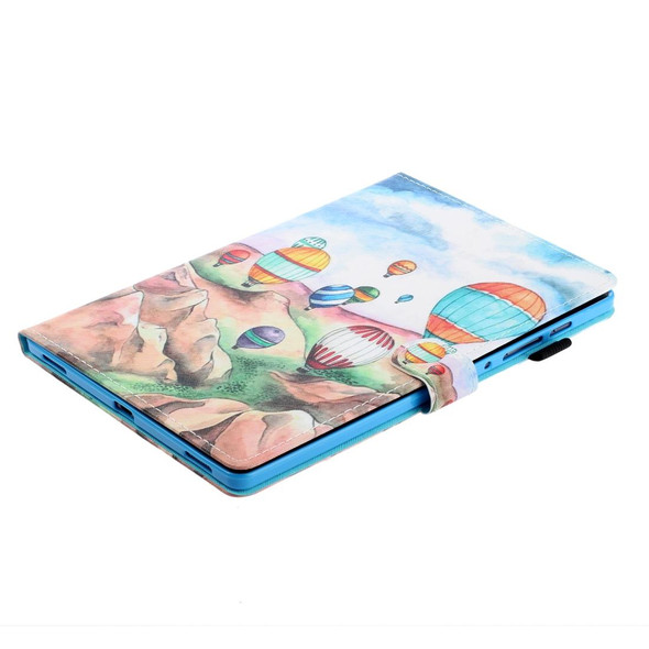 For Galaxy Tab S6 T860 Painted Horizontal Flat Leatherette Case with Sleep Function & Card Slot & Buckle Anti-skid Strip & Bracket & Wallet(Balloon)