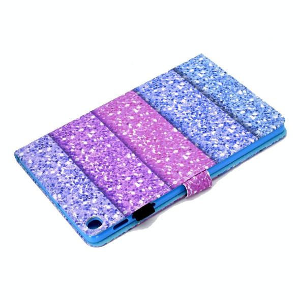 Colored Drawing Pattern Horizontal Flip PU Leatherette Case with Holder & Card Slots & Sleep / Wake-up Function for Galaxy Tab S5e 10.5 / T720 / T725(Color Quicksand)