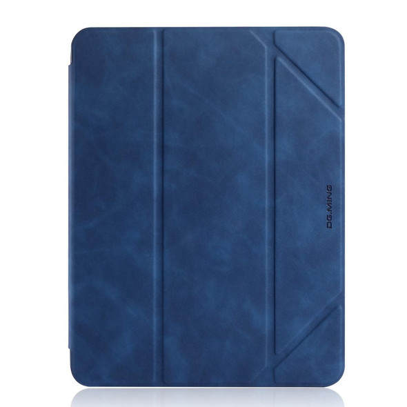 For iPad Pro 11 inch (2018) DG.MING See Series Horizontal Flip Leatherette Case with Holder & Pen Holder(Blue)
