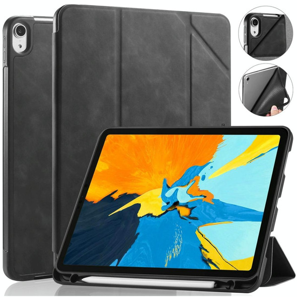 For iPad Pro 11 inch (2018) DG.MING See Series Horizontal Flip Leatherette Case with Holder & Pen Holder(Black)