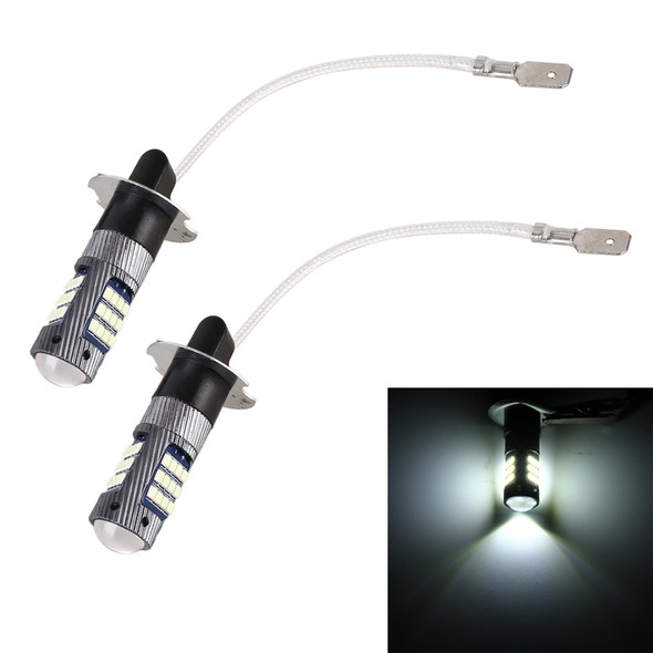 1 Pair H3 DC12V / 5W Car LED Fog Light with 42LEDs SMD-2016 Lamp Beads (White Light)