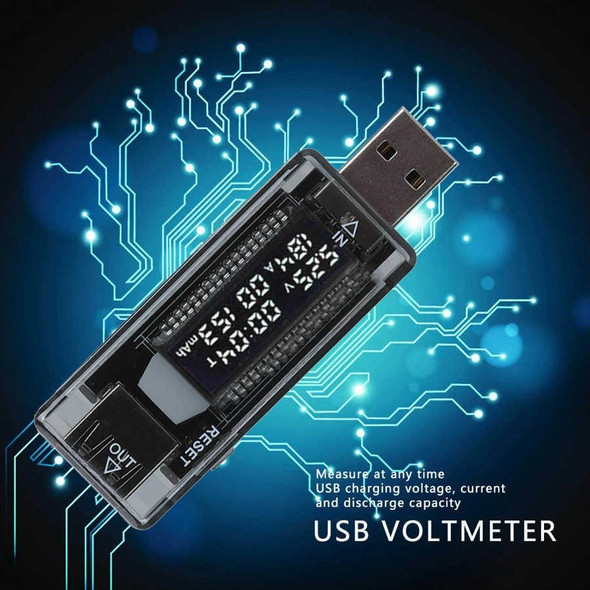 KWS-V21 QC2.0 USB Current Voltage Tester Charge Detector, Multimeter, Power Capacity Meter