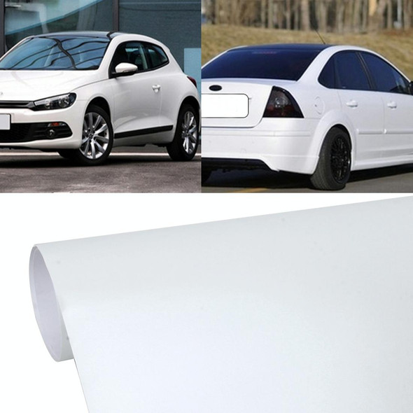 1.52m * 0.5m Car Decal Film Auto Modified Vehicle Sticker Vinyl Air Bubble Sticker Electro-optical Film Protective Film(White)