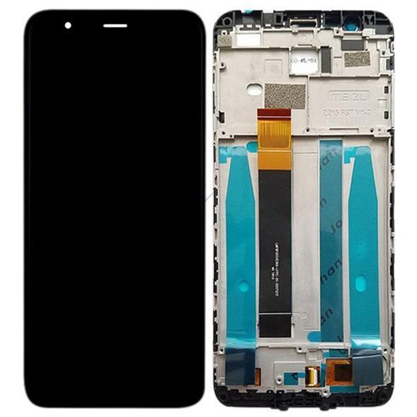 LCD Screen and Digitizer Full Assembly with Frame for Meizu M8c / M809L (Black)