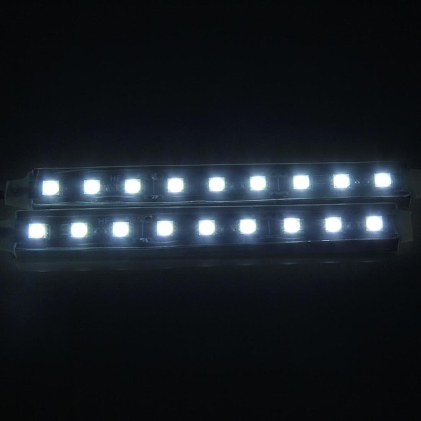 2 in 1 4.5W 18 SMD-5050-LEDs RGB Car Interior Floor Decoration Atmosphere Neon Light Lamp, DC 12V(White Light)