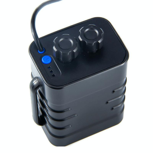 6 Sections 18650 Battery Multi-function Mobile Power Box with 8.4v Round Head & 5v USB Dual Voltage Output Without Battery(Black)