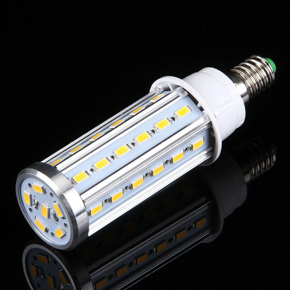 10W Aluminum Corn Light Bulb, E14 880LM 42 LED SMD 5730, AC 85-265V(Warm White)