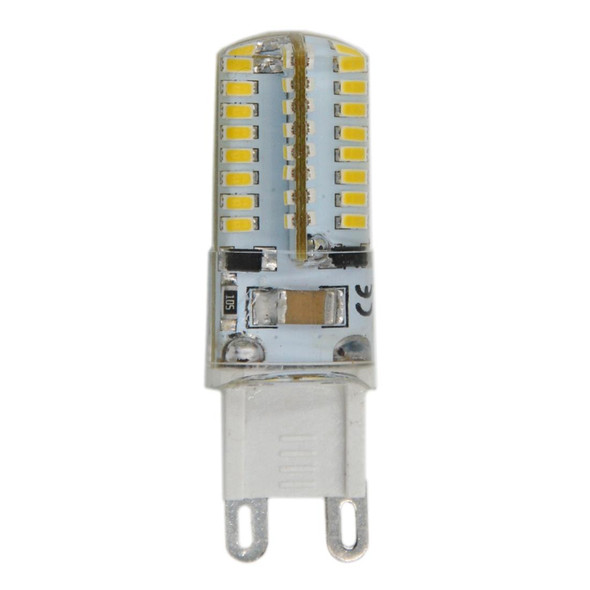 G9 4W 210LM  Silicone Corn Light Bulb, 64 LED SMD 3014, Warm White Light, AC 220V