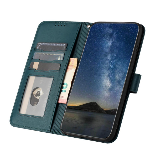 For Huawei Mate 10 Pro Datura Flower Embossed Flip Leatherette Phone Case(Dark Green)