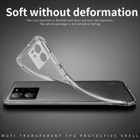 For Xiaomi 13T/13T Pro / Redmi K60 Ultra MOFI Ming Series Ultra-thin TPU Phone Case(Transparent)