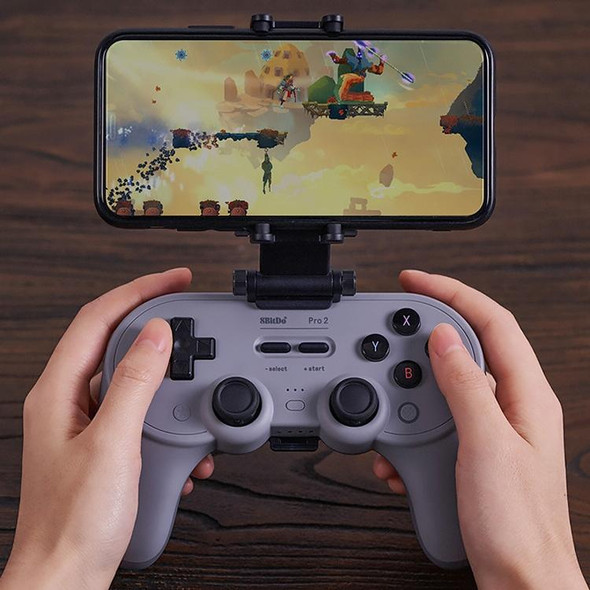 8Bitdo Dual-axis Adjustable Gamepad Bracket Smartphone Clip for SN30 Pro 2(Black)