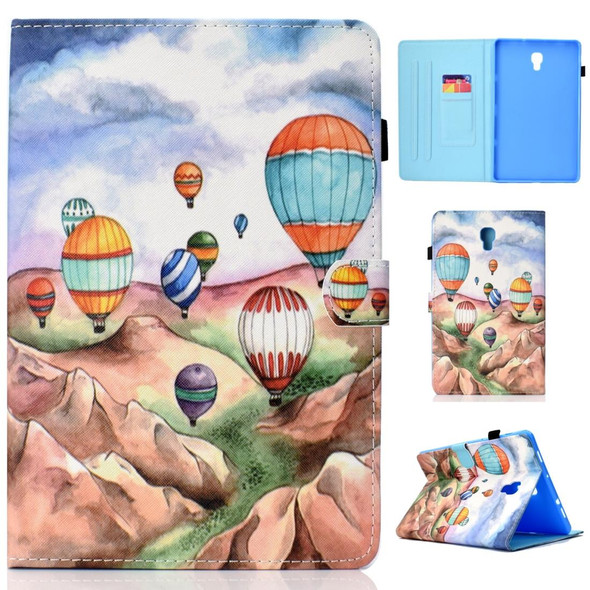 For Galaxy Tab A 10.5 T590 Painted Horizontal Flat Leatherette Case with Sleep Function & Card Slot & Buckle Anti-skid Strip & Bracket & Wallet(Balloon)