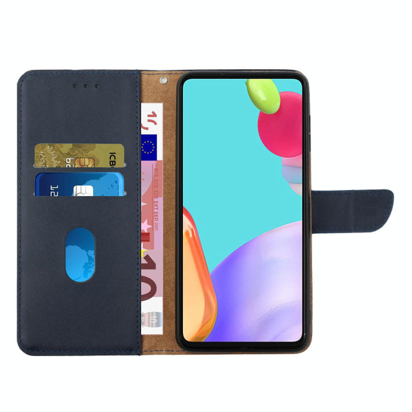 For Xiaomi 13T / 13T Pro Genuine Leather Fingerprint-proof Flip Phone Case(Blue)