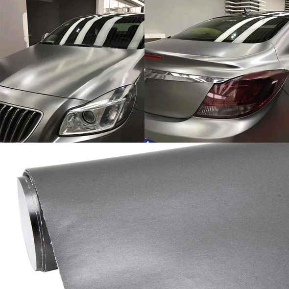 1.52m * 0.5m Car Decal Film Auto Modified Vehicle Sticker Vinyl Air Bubble Sticker Electro-optical Film Protective Film(Light Grey)